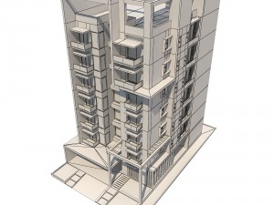 apartment building 1 3D 模型