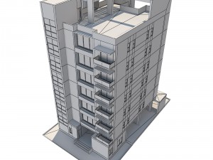 apartment building 1 3D 模型