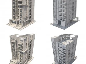 マンション1 3Dモデル