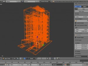 マンション1 3Dモデル