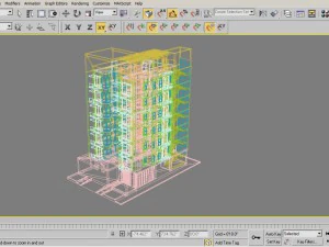 マンション1 3Dモデル