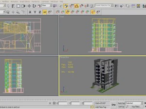 マンション1 3Dモデル