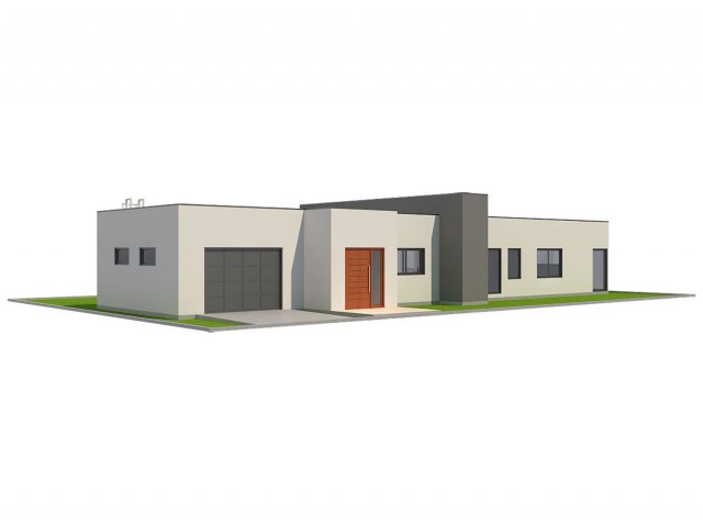 modern house 1 3D Model .c4d .max .obj .3ds .fbx .stl .blend 