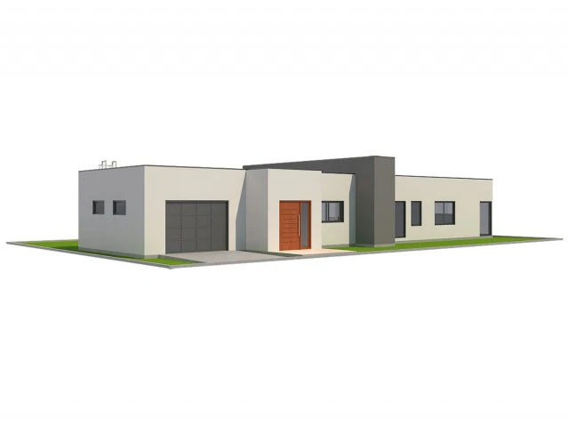 modern house 1 3D Model .c4d .max .obj .3ds .fbx .stl .blend 