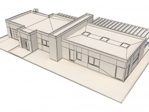 modern house 1 3D Model