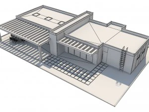 modern house 1 3D Model