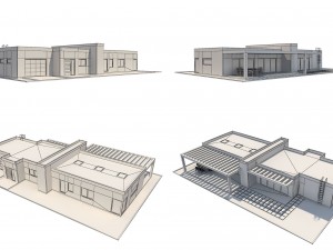 modern house 1 3D Model