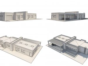 modern house 1 3D Model