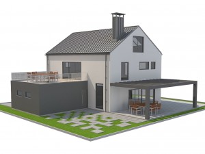 modern house 2 3D Model