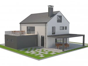 modern house 2 3D Model