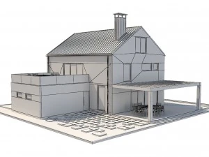 modern house 2 3D Model