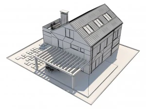 modern house 2 3D Model
