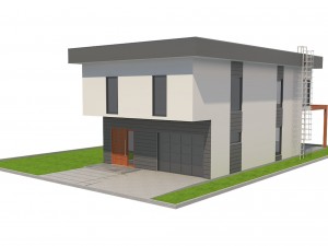 modern house 3 3D Model