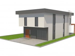 modern house 3 3D Model