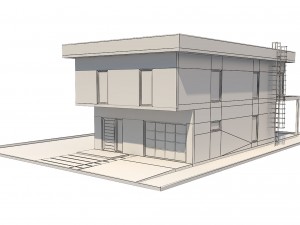 modern house 3 3D Model