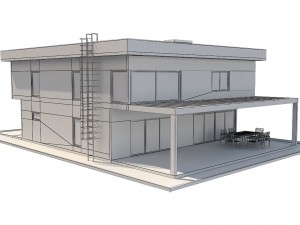modern house 3 3D Model