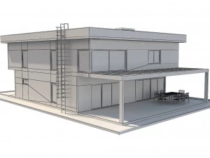 modern house 3 3D Model