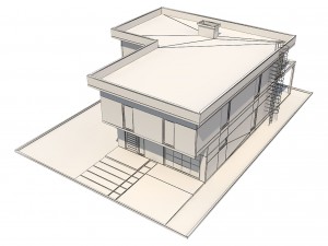 modern house 3 3D Model