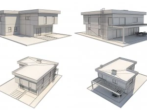 modern house 3 3D Model