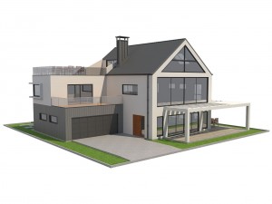 modern house 4 3D मॉडल