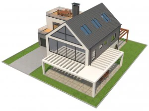 modern house 4 3D Model