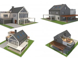 modern house 4 3D Model