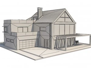 modern house 4 3D Model