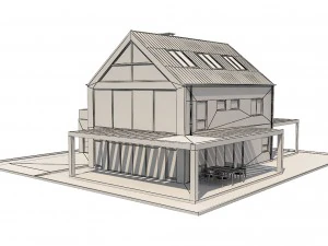 modern house 4 3D Model