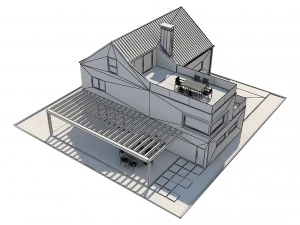 modern house 4 3D Model