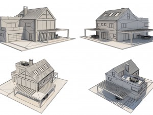 modern house 4 3D-Modell
