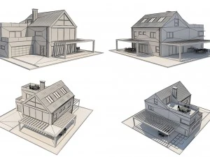 modern house 4 3D Model
