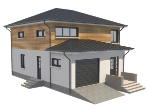 котеджний будинок 1 3D Модель