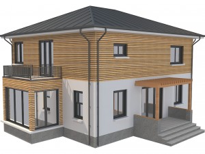 cottage house 1 3D Модель