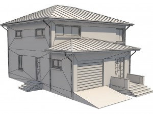 cottage house 1 3D Модель