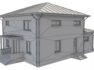 cottage house 1 3D Модель