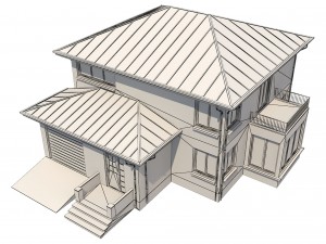 cottage house 1 3D Модель