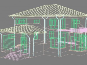 cottage house 1 3D Модель