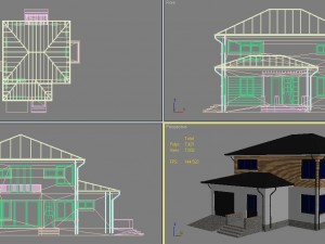 cottage house 1 3D Модель