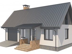 cottage house 2 3D Model