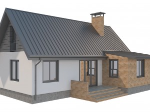 cottage house 2 3D Model