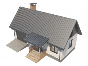 cottage house 2 3D Model