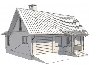 cottage house 2 3D Model