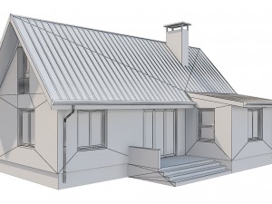 cottage house 2 3D Model