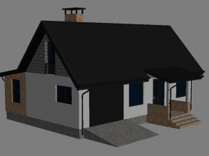 cottage house 2 3D Model