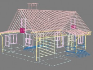 cottage house 2 3D Model