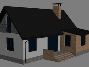 cottage house 2 3D Model