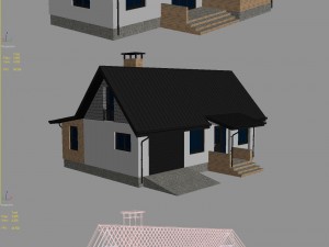 cottage house 2 3D Model