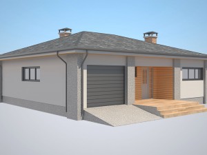 cottage house 3 3D Model
