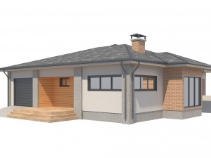 cottage house 3 3D Model