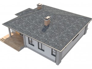 cottage house 3 3D Model